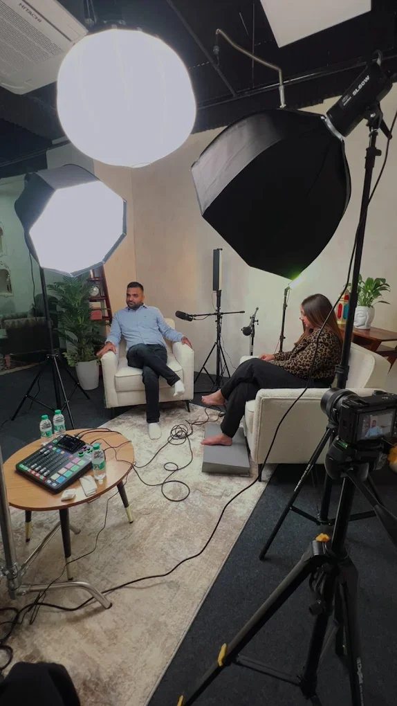 Studio Podcast Setup & Shoot